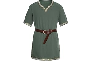 Gefomuofe Gilet médiéval pour homme, lilas, costume médiéval, costume d'Halloween, tunique, chemise à lacets, sans manches, manteau, costume victorien, lilas, cosplay