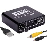 LENDAWAY Ses Ayarlı, Optik/Toslink SPDIF/Analog Stereo RCA ve 3,5 mm Jak D&ouml;n&uuml;şt&uuml;r&uuml;c&uuml;, Optik Koaksiyel USB G&uuml;&ccedil; Kablosu ile PS4