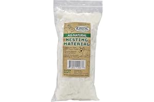 EXOTIC NUTRITION Natürliches Nistmaterial – 100 % Baumwolle, umweltfreundlich, für Zuckergleiter, Eichhörnchen, Hamster, Kaninchen, Chinchillas, Ratten, Mäuse, Meerschweinchen und andere kleine Haustiere, 1.5 oz.