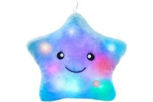 NYOBABE Sensory Toys for Autism,Light Up Star Teddy Sensory Lights for Toddlers,Kids Sleep Aid Adhd Autism Toys,Autism Sensory Equipment,Birthday Xmas Gifts for Boys Girls Ages 3 4 5 6 7 8 9 Blue