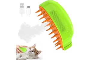 BIRDTOBR Cepillo de Vapor para Gatos, Cepillo de Vapor para Gatos 3 en 1, Cepillo de Vapor para Gatos para Masaje, Cepillo de Aseo para Gatos for Tangled and Loosse Hair