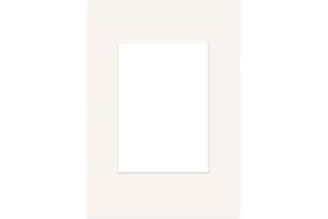 ‎DEHA DESIGN DEHA Design Passepartout Karton 21x29,7 cm (DIN A4) für Bilder im Format 13x18 cm, Elfenbein