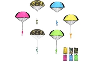 Libershine Parachute Jouet, Jouet de Parachute pour Enfants, Main Lancer Parachute Jouet Set, Jeux de vol de Plein Air pour Les Enfants, Cadeau Aux Enfants