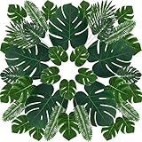 Naturblatt Design: Die Oberfläche der Blätter ist glänzend und die Adern sind deutlich bedruckt. So wird Ihr Zuhause natürlicher, tropischer und lebendiger