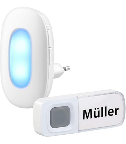 ORNO Funkklingel IP44 - Kabellose Türklingel Mit 36 Klingeltönen & 100m Reichweite