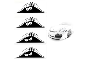 KSBBHDS 4 Niedliche Cartoon-Autoaufkleber, Spähende Monsteraufkleber, Reflektierende Wasserfeste Aufkleber, Geeignet Zum Aufkleben Auf Kofferräume, Stoßstangen Und Kraftstofftanks