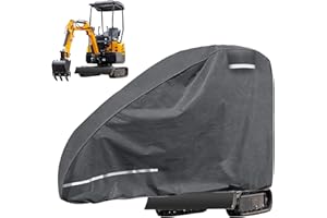 JUDANNA Telo di copertura per escavatore, impermeabile, traspirante, per piccoli escavatori, copertura 420D, per mini escavatori, 800-1600 kg, pioggia, polvere, foglie, protezione UV