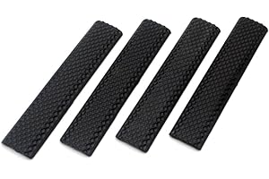 Trirock - Strato protettivo antiscivolo per carrello arma da fuoco, Keymod, Picatinny Weaver Rail