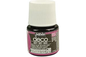 PEBEO Pébéo 204055 - Pintura acrílica (Mate, 45 ml), Color Negro