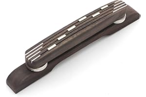 Unxuey höhenverstellbar Palisander Gitarrensteg, 6 Saiten, Archtop Jazz Gitarre schwimmender Steg