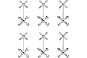 Ksrnsne 6 PièCes SéRies en Alliage de Repose CuillèRes Support Fourchettes Porte-Couteaux Support Support MéTal Artisanat DéCoration de Table