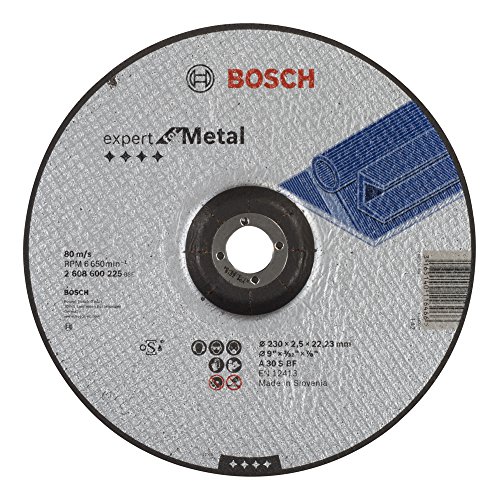 Bosch 2608600225 Schleifzubehör Trennscheibe 230 x 2,5 mm f.Metall, ge