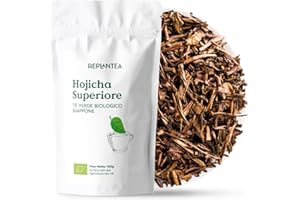 REPLANTEA CUIDAMOS TU NATURALEZA TE HOJICHA BIO 100g (50 Tazze) | Tè Verde Tostato Giapponese Houjicha Biologico REPLANTEA