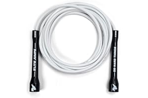 ELITESRS Elite Jumps Adjustable Skipping Rope for Adults – 6mm PVC Fitness Rope with Unbreakable Handles, Smooth Rotation & Easy Sizing for Cardio, Strength & CrossFit - Durable 10ft Rope, 5-Inch Handles
