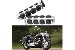 MISS MOLY Empuñaduras de Manillar Motocicleta, Puños de Manillar de 1 Pulgada de 25 mm para Cruisers Choppers