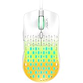 Aula S11 Pro 3600DPI RGB Optik Gaming Mouse Sarı