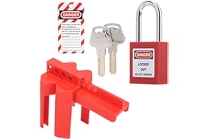 SHANRYA Kit de verrouillage de consignation, kit de cadenas antidérapant pour robinets-vannes