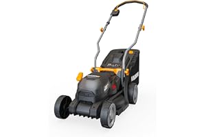 WORX WG733E sladdlös gräsklippare 20 V, 33 cm klippbredd, 35 L gräsuppsamlingsbricka (kraftfull borstlös motor, 6 inställning