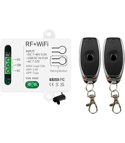 DieseRC draadloze slimme rolluikcontrollermodule AC 230V 220V, Tuya APP WIFI-controller Compatibel met Alexa/Google Home APP Controle en handmatige schakelaars