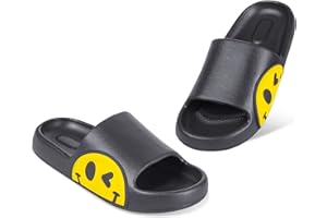 UONESONE Unoesone Kids Sliders Summer Beach Slippers Summer,EVA Open Toe Boys Girls Sliders,Bathroom Pool Shower Anti-Slip Shoes for Kids and Aldult Indoor Outdoor