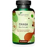 CHAGA BIO Vegavero® | 6000 mg (10:1) | Fungo Inonotus Obliquus | con 40% di Polisaccaridi e 30% di Beta Glucani | 90 capsule 