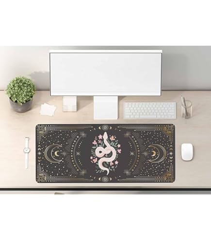 Stay Positive Work Hard And Make It Happen Inspirational Quote Desk Mat Extended Mouse Pad Large Non Slip Rubber Base Mousepad Stitched Edges Waterproof Des