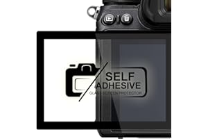 DolDer Nikon Z6II/Z7II/Z6/Z7 Displayschutz Glas - LCD-Echtglas-Protektor Glas Displayschutzfolie für Nikon Z6II/Z7II/Z6/Z7-6 Schicht-Prinzip Plus Schutzrahmen (Made by Larmor) EINWEG