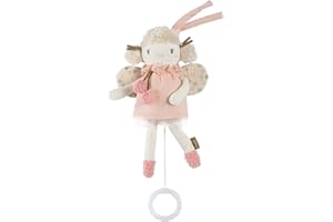 Fehn Mini pozytywka wróżka, pluszowa zabawka i pomoc do spania, lina z melodią Schwanensee, zabawka dla niemowląt i małych dzieci od 0 miesięcy