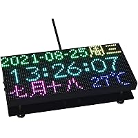 Waveshare 64 x 32 RGB LED Matrix Panel, 3 mm Pitch, 2048 Individual RGB LEDs, Naked Screen, for Raspberry Pi, Arduino, ESP32,