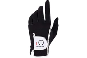FINGER TEN Golf Gloves Men Left Hand Right Rain Grip Weathersof Value Pack, Mens Golf Glove Wear Resistant Non Slip Flexible Durable
