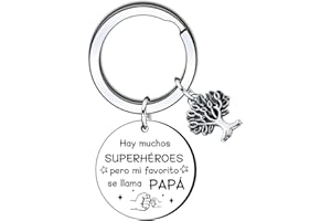 KJKJKJ Día del Padre Llavero Papá,Regalo para Papá con Palabras Significativas,Ideal Como Regalo del Día del Padre y Cumpleaños del Padre Navidad Aniversario día de Regalo Papa