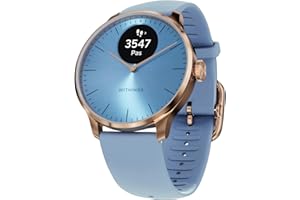 Withings ScanWatch Light- Montre connectée Femme Homme de santé, alertes de santé cardiovasculaire, Cycle menstruel, Sommeil, activités, Suivi des Pas, Calories, 30 Jours de Batterie, Android & iOS