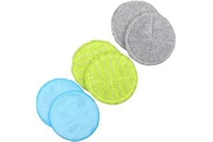 DFSUCCES Reusable Mop Refill Pads,6 Pcs Heavy Duty Microfibre Wet Dry Cleaning Mop Pad , Floating Mop Pads, Washable Microfiber Mop Heads ,for Wet Dry Floor Cleaning Hardwood Laminate Floor