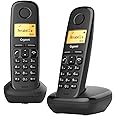 Gigaset A170 Duo - Two Handsets - Cordless DECT Telephone - Illuminated Graphic Display - Simple Installation, Black [UK Version]