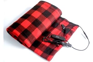 AKIN Car Heated Blanket, Car Heating Blanket Winter Heated 12V Energy Saving Warm Auto Electrical Blanket For Car Constant Temperature 100cm*60cm