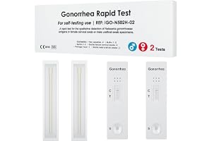 2-pack STI-gonorrétest för kvinnor och män, Tripper-snabbtest för hemmet, diskret hushållstest, för personligt bruk, sexuell