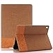 Produktbild iPad 9.7 2017 Hülle,elecfan® PU Leder Tasche Case Hülle im Bookstyle mit Standfunktion ,Multi Function Schutzhülle Hülle Tasche Lederhülle Leather Case 2017 New iPad (2017 New iPad, Hellbraun)
