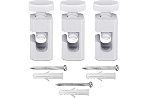 QuirkLz 3 Stück Aufputz-Kabelhalter Deckenpins für Textilkabel, Kabelbefestigung Affenschaukel Deckenbefestigung - mit Schrauben und Dübeln für Affenschaukel Lampe DIY-Projekt