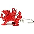 Welsh Wales Red Dragon Metal Keyring Key Ring