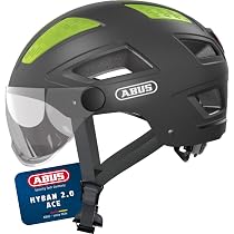 ABUS Ersatzvisier für die Fahrradhelme Pedelec 2.0, Hyban ACE 2.0 und HUD-Y ACE – Fahrrad- und Helm-Zubehör – Helmvisier, Smoke (getönt)