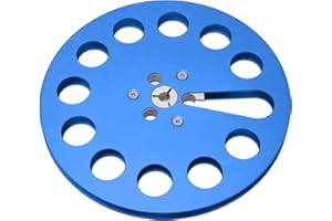 TOSUNY 1/4 7 Zoll Leere Tonbandspule, Offene Tonbandspule, 11 Löcher, Universelle Offene Tonbandspule, Leere Tonbandspule, Aufnahmebandspule für Tonbandgeräte (Blau)