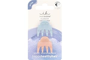 Invisibobble CLIPSTAR Gym Buddy - Zestaw 2 antypoślizgowych spinaczy do włosów z podwójnym uszczelnieniem, idealne do treningu i krótkich włosów - Nowoczesny styl, niezawodne trzymanie, zdrowe włosy