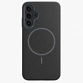 Coverzone Samsung Galaxy S25 Plus ile uyumlu Deri G&ouml;r&uuml;nml&uuml; 2,5mm Kamera Koruma &Ccedil;ıkıntı Koruma Cowboy MagSafe ile uyumlu İ&ccedil; Ka