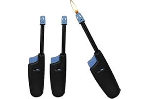 SICIGNANO CASALINGHI INGROSSO CASALINGHI ARREDO GIARDINO HOTELLERIE Sicignano | Accendino Cucina a Gas con Canna Estraibile – 3 Pezzi Ricaricabili Colore Blu