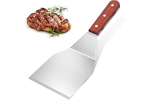 WinGluge Espatula Cocina, Quesera Rasqueta Acero Inoxidable para Recoger, Espátula de Camping de Metal para Lasaña, Espatulas para Plancha, para Carnes, Vegetales y Pescados, Aptas para Lavavajillas