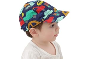 Gifts Treat Cappellino da Ragazzo, Cappello Estivo per Bambini con Stampa Auto