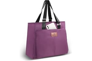 HSHRISH Borsa Termica Porta Pranzo Donna, Grande Impermeabile a prova di perdite Borsa Frigo Pranzo Ufficio, Riutilizzabile Borsa Cibo Lavoro per Scuola Viaggi Campeggio Picnic, 15L Viola1
