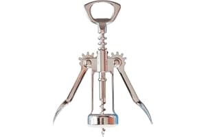 POWERSELL Professioneller Hebelkorkenzieher Sommelier - Tirabuscion Flaschenöffner Wein Öffner Hohlflaschen Korkenzieher Zubehör für Wein und Bier, Kronkorken, Kork, Silikon