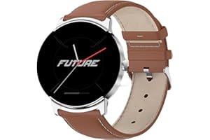 FOHATU Smartwatch Blutzuckermessung,smartwatch Blutzuckermessung,Blutzucker Überwachung Smartwatch Fitness-Tracker Mit Temperatur Herzfrequenz-Blutsauerstoff-Temperatur-Mornitor (silver+brown leather)