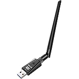 WiFi Adapter 1200Mbps, Techkey USB 3.0 WiFi Dongle 802.11ac Internet Dongle Dual Band 2.42GHz/400Mbps 5.8GHz/867Mbps 5dBi Hig